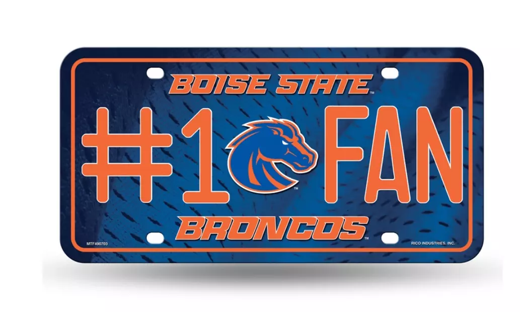 NCAA License Plate, #1 Fan with Team Logo