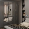 Image 9: High Gloss Wardrobe with Mirrored Door