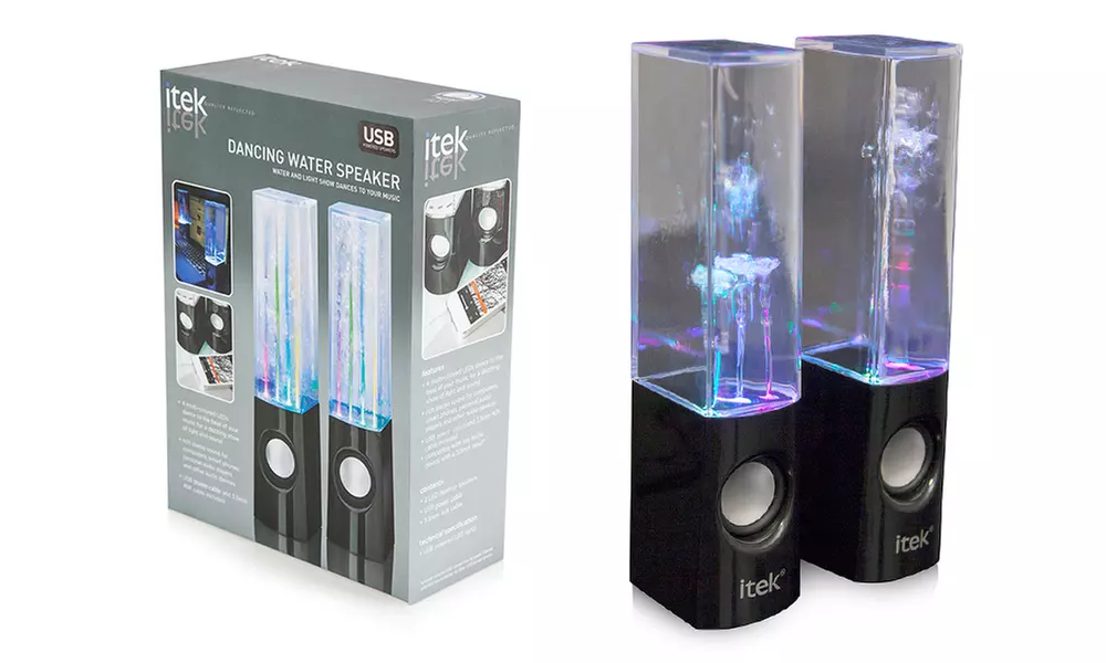 iTek Dancing Water Speakers from £12.98 (Up to 60% Off) - Primary Image