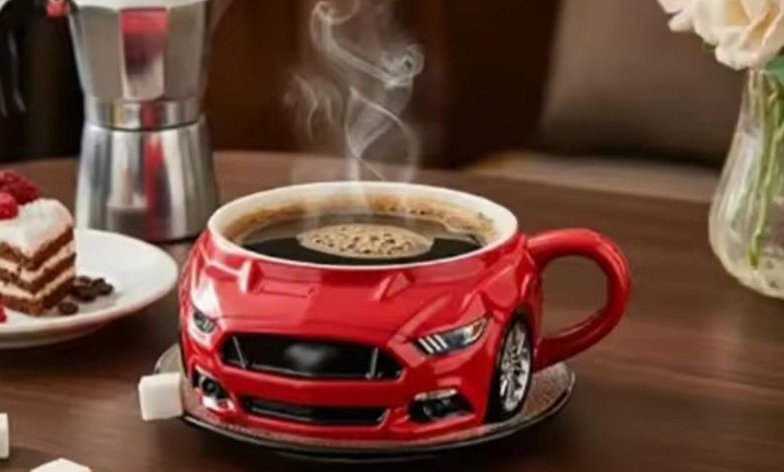 Image 1: Novelty Car-Shaped Coffee Cup