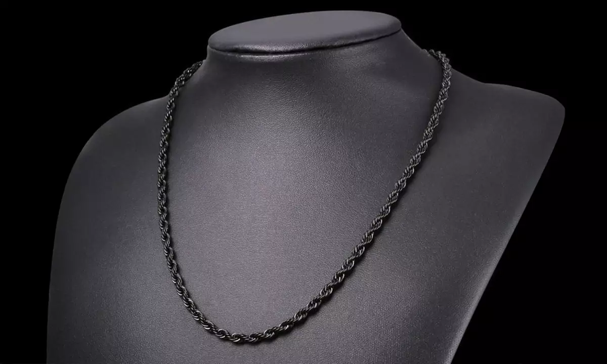 Men's Stainless Steel 24 Inch 5mm Rope Chains