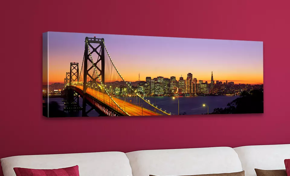 $49.99 for a Famous Bridge on a 16"x48" Canvas Print ($164.99 List Price). Multiple Bridges. Free Shipping and Returns. - Primary Image