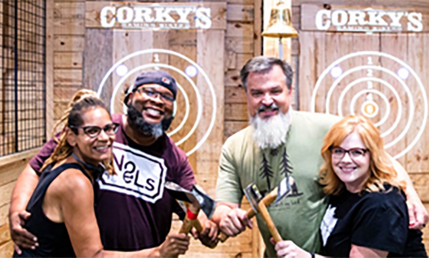 Image 2: Dive Into Fun: One Hour Krazy Darts or Axe Throwing