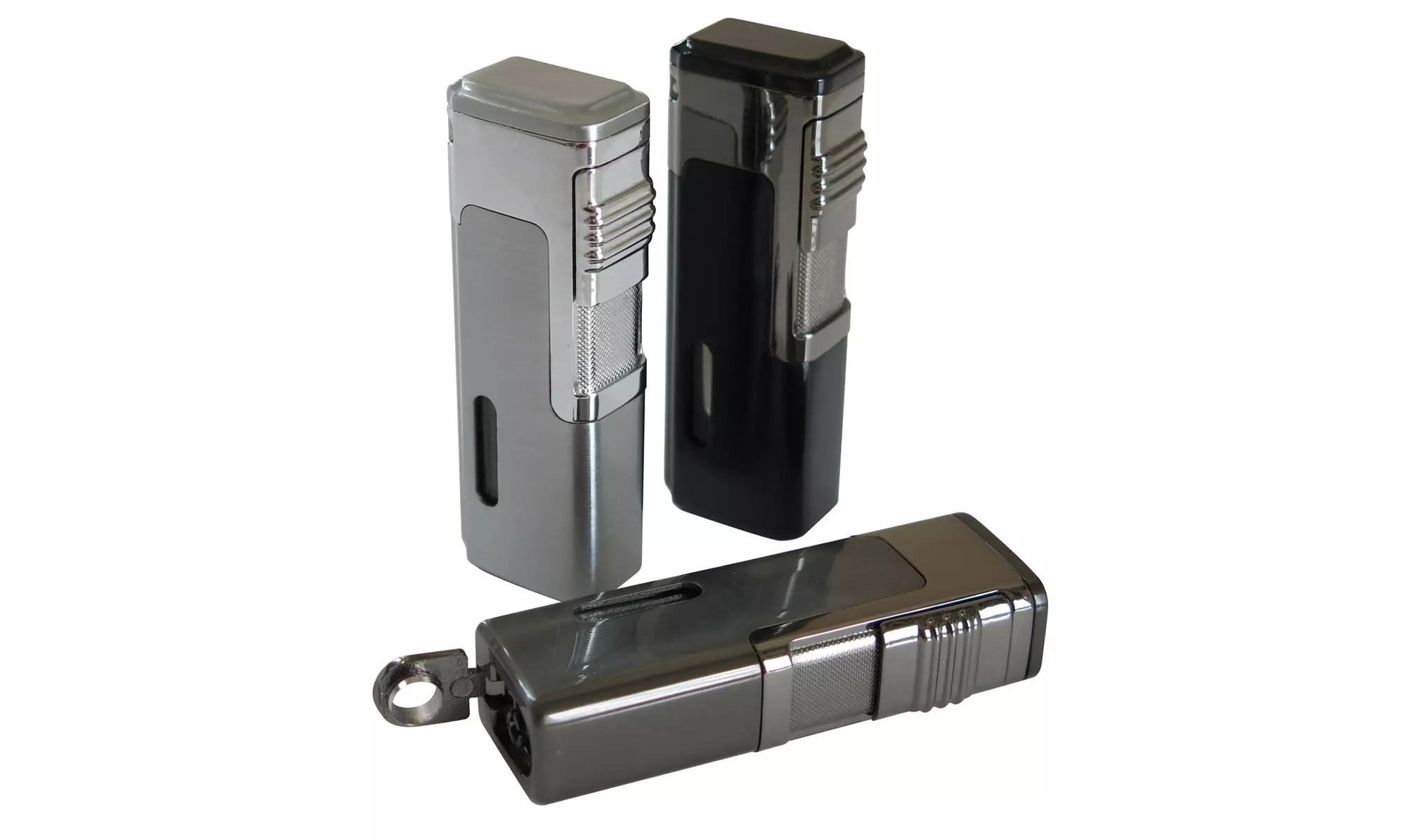 Quad Torch Lighter with Retractable Punch Cutter - Primary Image