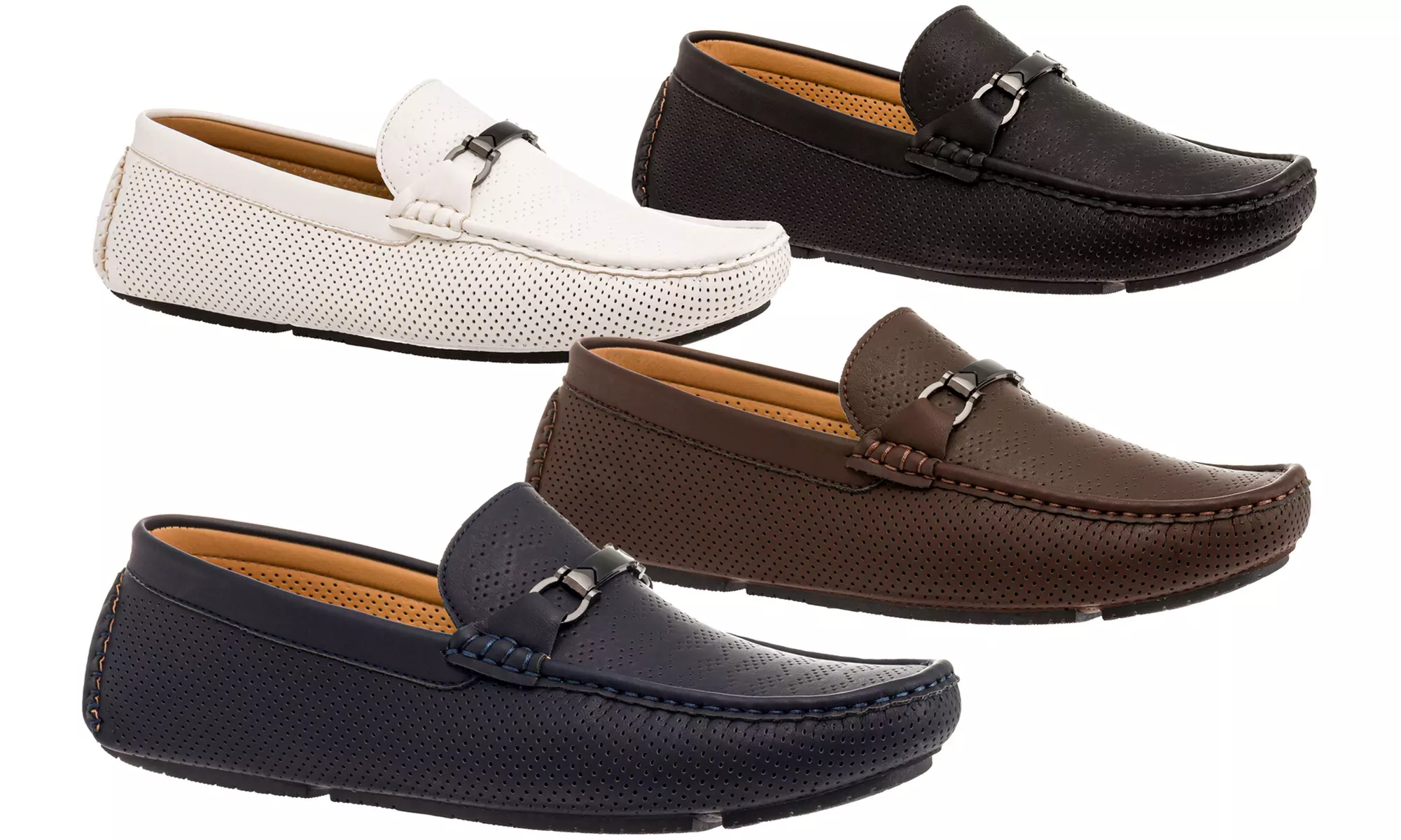 Franco Vanucci Men's John Perforated Driver Loafer