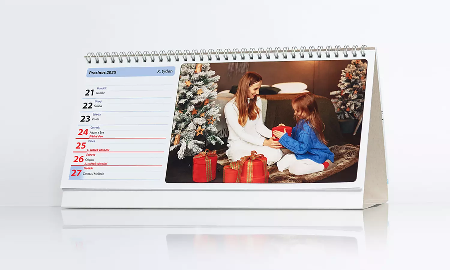 Personalisierbarer Wandkalender A4, Wandkalender A3 oder Tischkalender