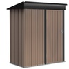 Image 4: Living And Home 5.2x2.9ft Brown Rustic Tool Shed Weather-Resistant