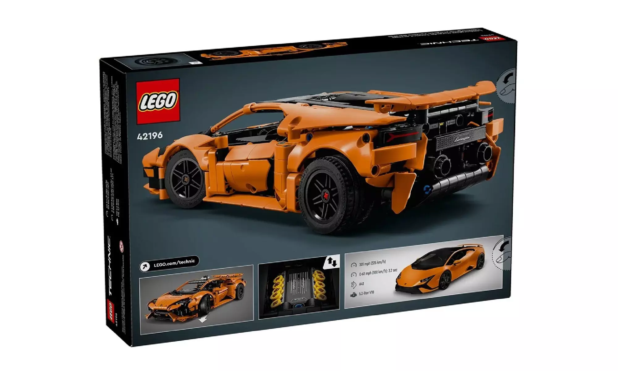 LEGO Lamborghini Huracán Tecnica Orange 42196