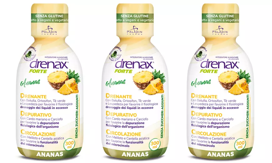 Image 3: 3, 4, 6 ou 9 flacons de compléments alimentaires "Drenax Forte" 300 ml