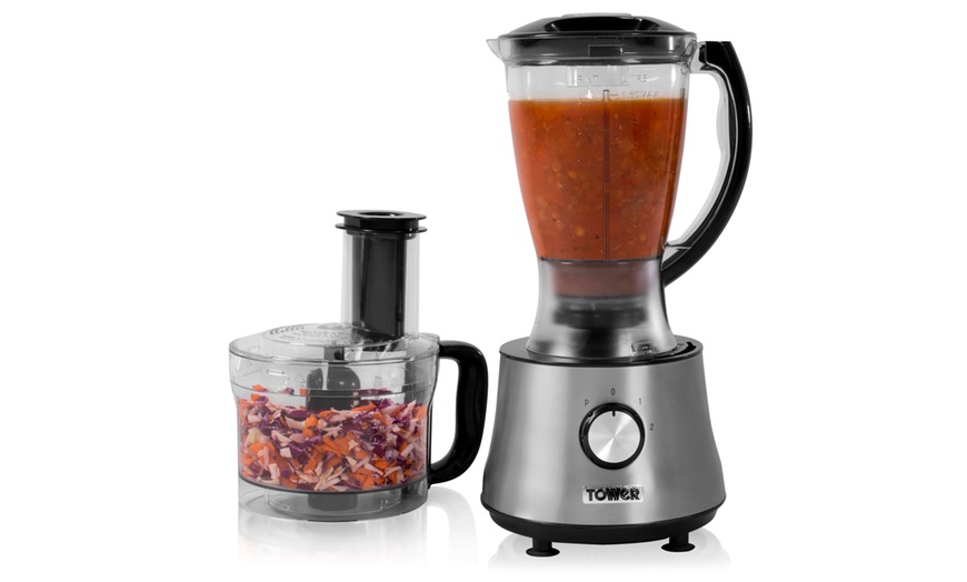 Image 1: Tower Two-in-One Food Processor