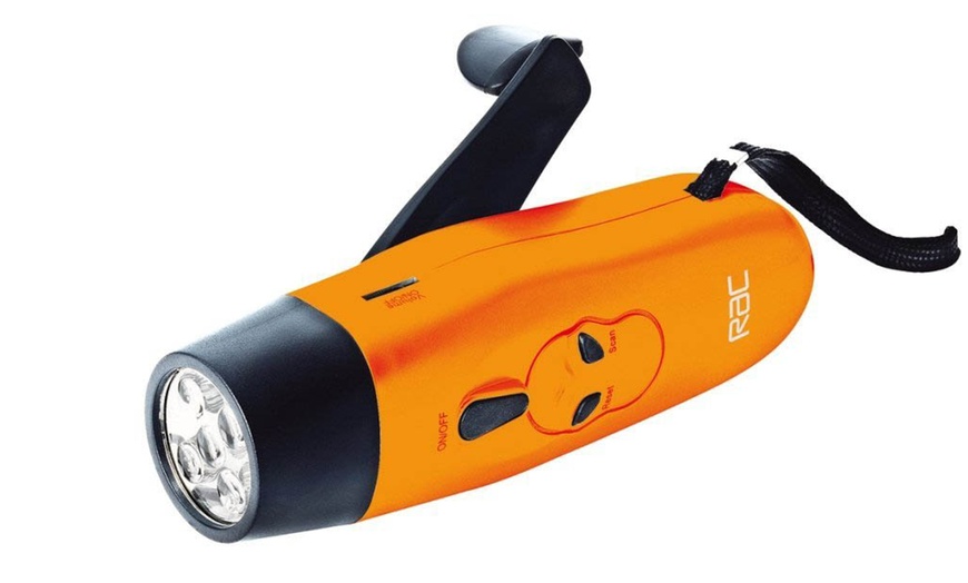 Image 1: RAC Wind Up Bright LED Torch