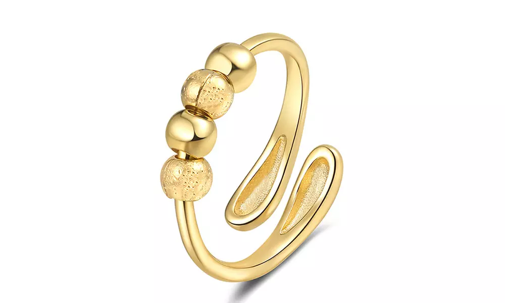 2 bagues tournantes réglables pour soulager l'anxiété