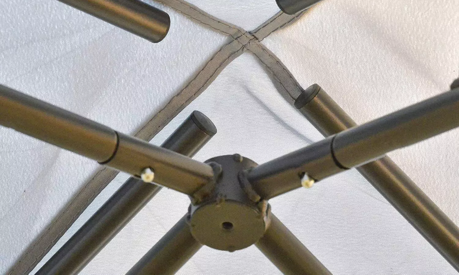 Outsunny 3m x 3m Gazebo with Net Curtains, Stylish Metal Design