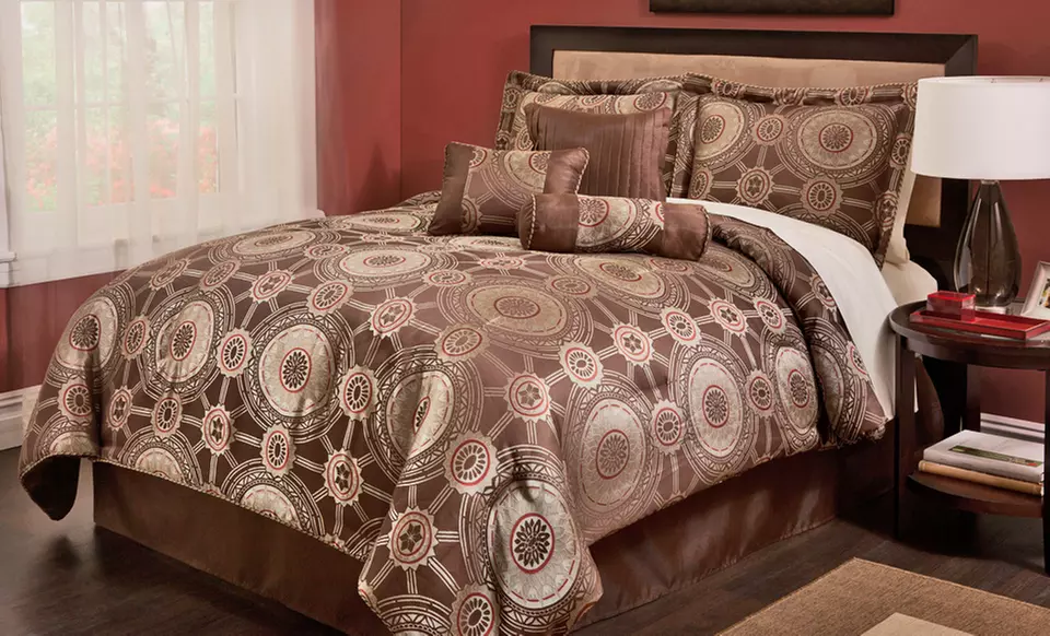 Signet 7-Piece Comforter Set (Up to 65% Off). Multiple Styles Available. Free Shipping and Returns. - Primary Image