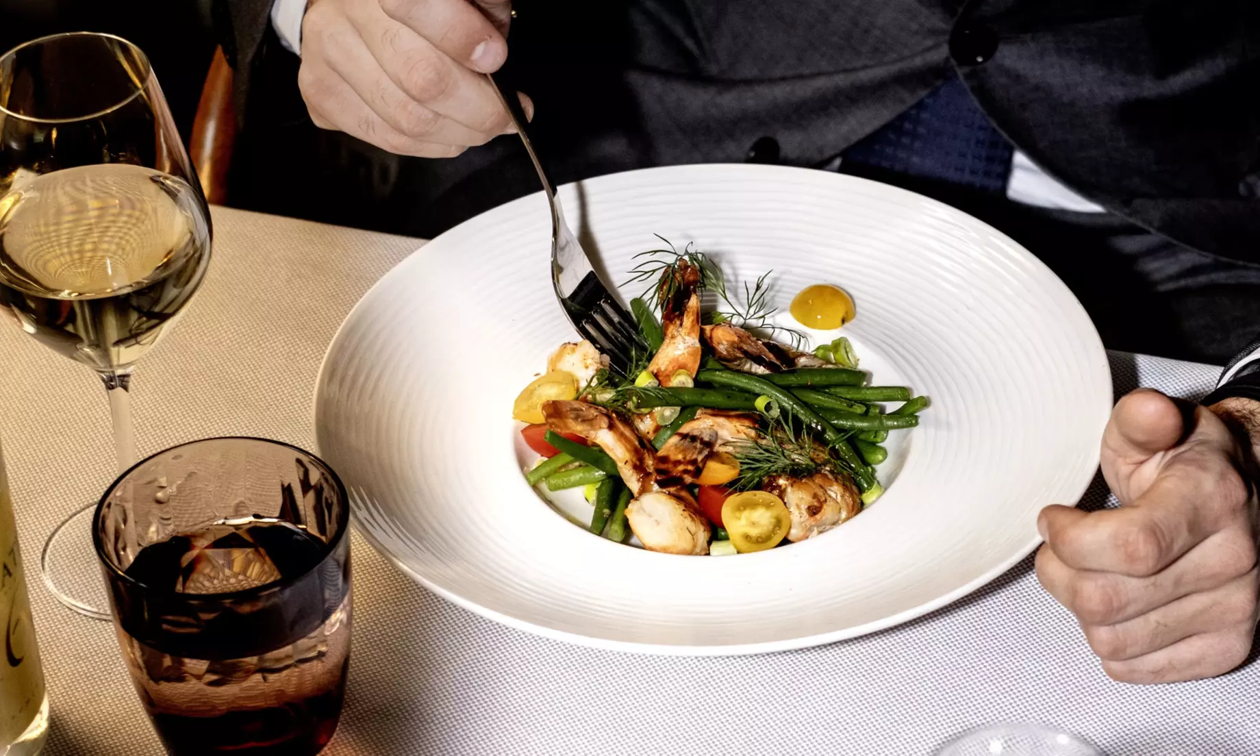 Menu avec entrée et plat ou entrée plat et dessert pour 2 personnes