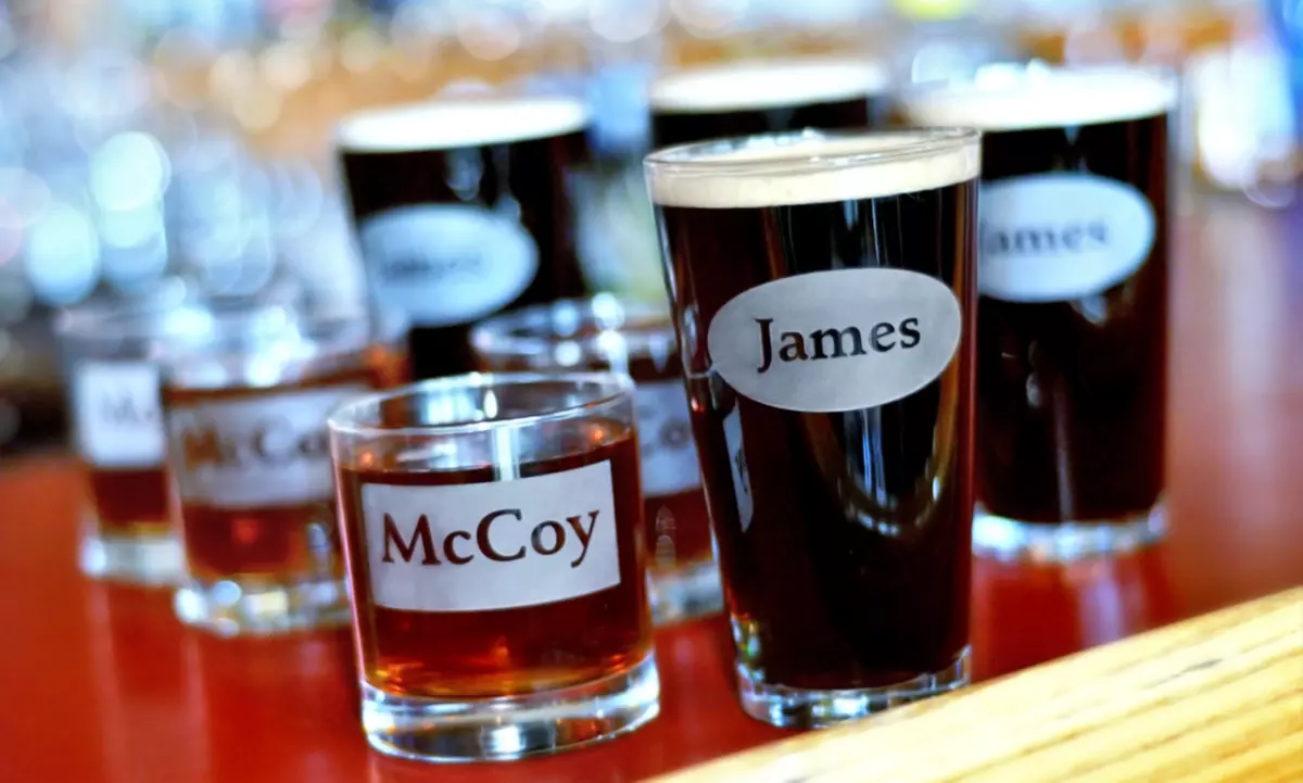 Four Custom Engraved Pint or Rocks Glasses from Glass with a Twist (Half Off)   - Primary Image