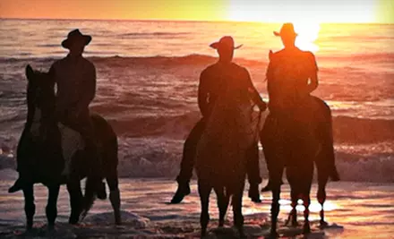 $75 for a One-Hour "Swimming on Horseback" Ride for Two from Virginia Beach Horseback ($150 Value) - Primary Image