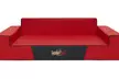 Grand matelas pour chien HobbyDog  de Luxe en éco-cuir rouge - Second Medium