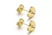 Initial Stud Earrings 14K Gold Plated Dainty Letter Earrings  - Second Medium