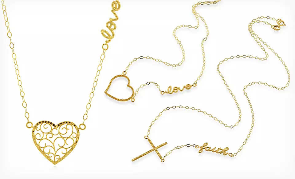 10-Karat Gold Necklaces (Up to 83% Off). 6 Styles Available. Free Shipping and Returns. - Primary Image