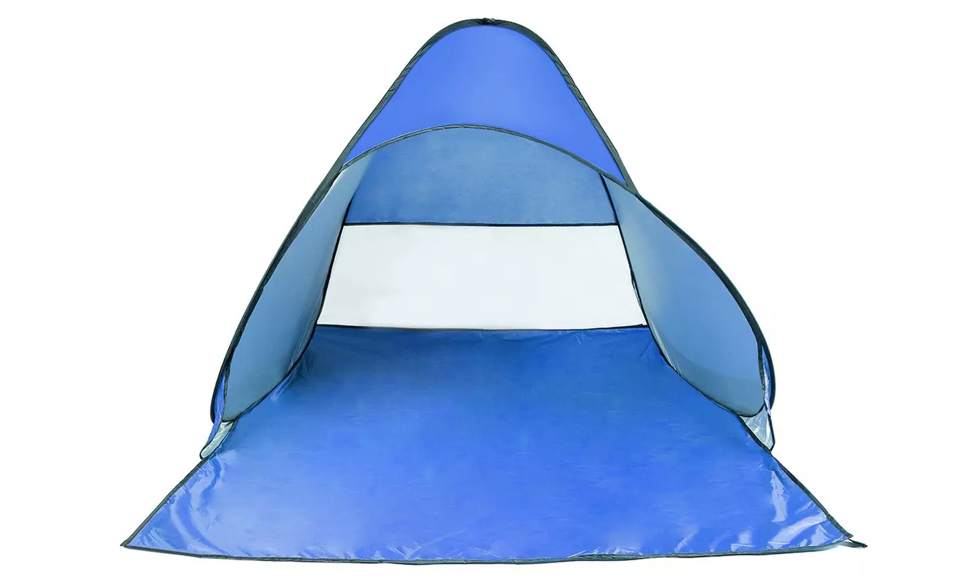 iMounTEK 2-3 Person Pop-Up Beach Tent Sun Shade Shelter with Net Window