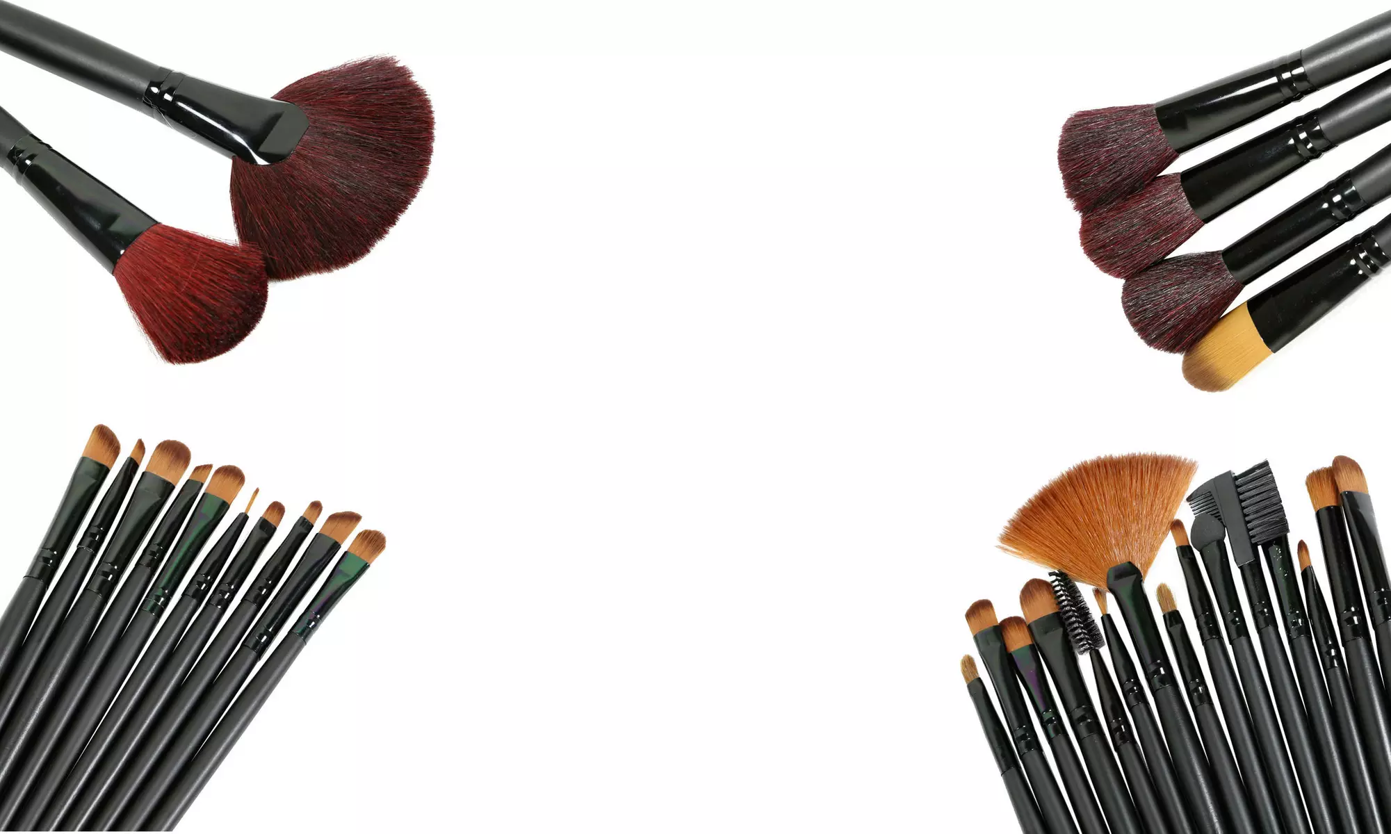 Professional Makeup Brush Set with Vegan-Leather Case (32-Piece) - Image 3