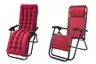 Chaise pliante avec coussin et dossier inclinable, coloris au choix, livraison offerte - Second Medium