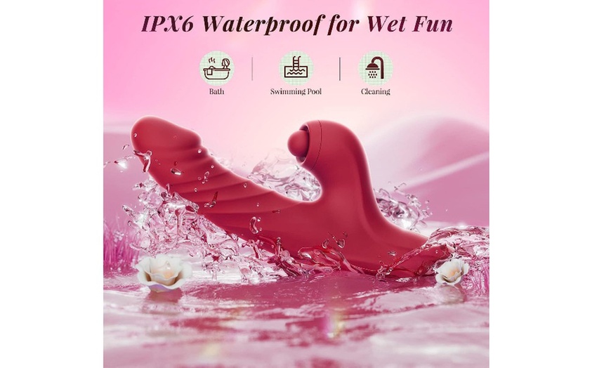 Image 4: G Spot Vibrator Thrusting Dildo