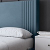 Image 18: Elara Winged Panel Bed in Various Sizes and Colours