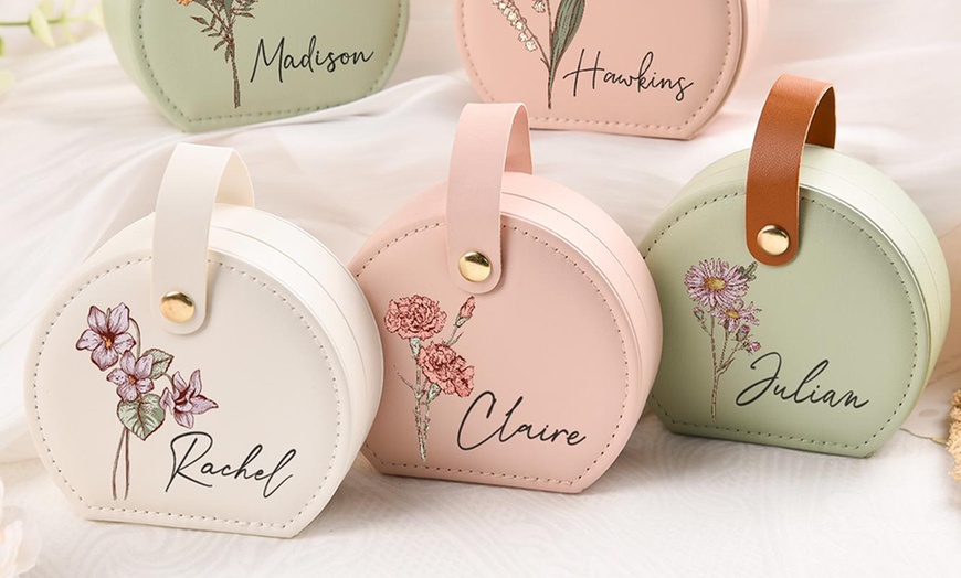 Image 7: Custom PU Leather Jewelry Box in Multiple Styles & Colors Up to 81% Off