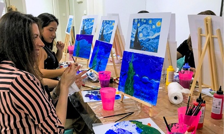 Oferta: Para 1 persona, taller de pintura con vino y chuches ilimitadas - Emotioning School