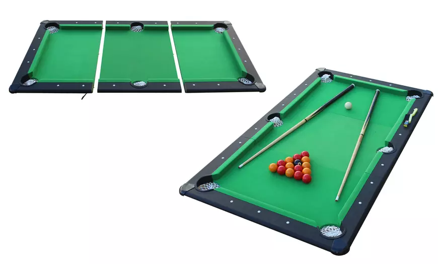 Image 2: Modulaire 3-delige pooltafel met accessoires