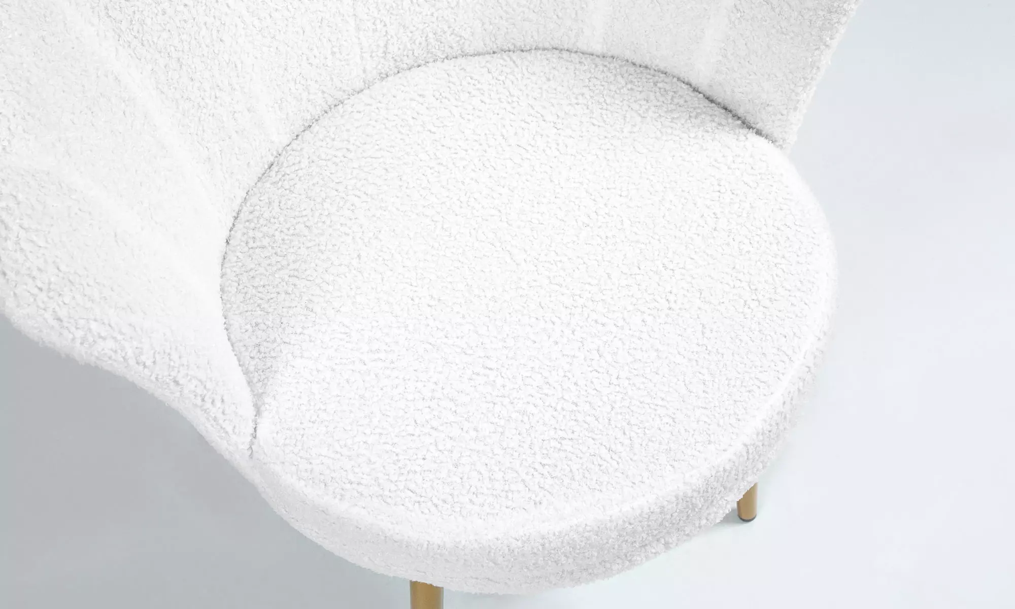 Fluwelen schelpfauteuil