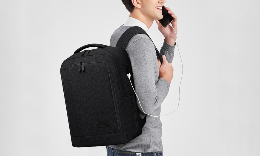 Image 9: Sac à dos multi-compartiments Kono avec port USB