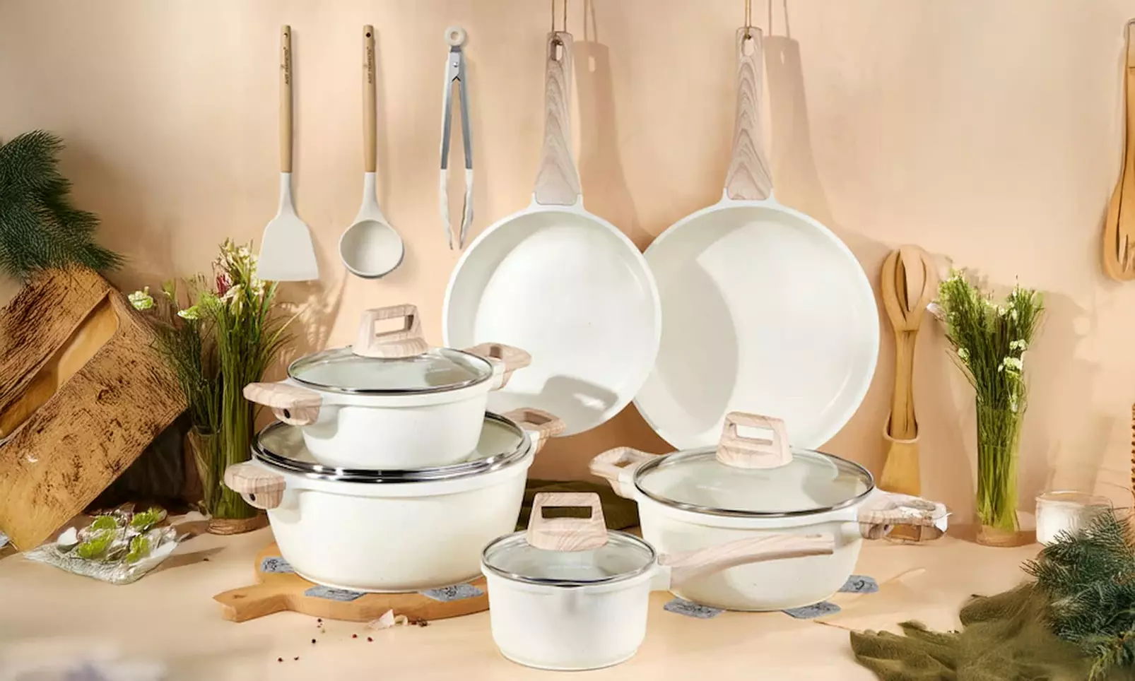 15-teiliges Kochgeschirrset mit Antihaftbeschichtung