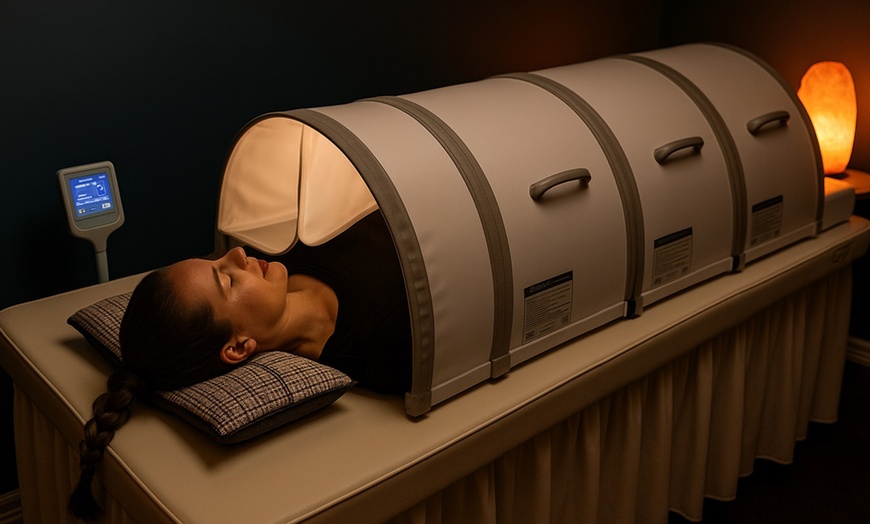 Image 2: Experience 1 or 5 Sessions(30-Min) SOQI Therapy- Rest, Recharge & Glow