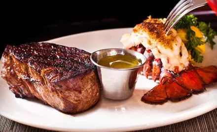 Steak-House Cuisine and Seafood at Halo Steak Seafood and Wine Bar (Up to 48% Off). Two Options Available. - Primary Image