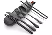 Portable Utensils Silverware Flatware Sets Travel Camping Cutlery Set - Second Medium