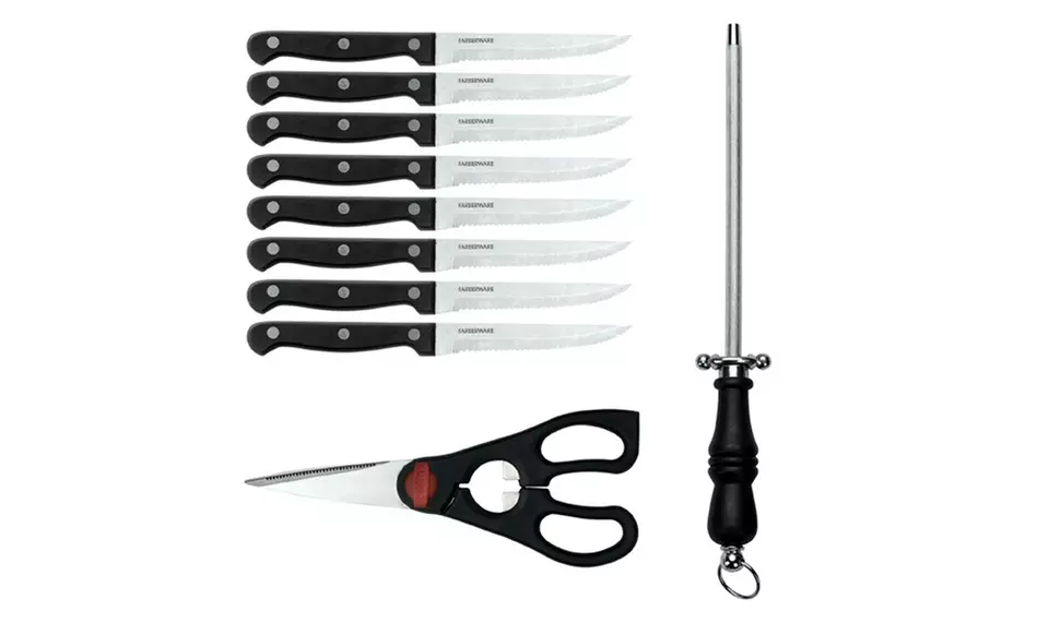 Farberware Stainless Steel Cutlery Set with Storage Block (22-Piece) - Second Medium