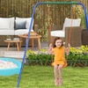 Image 1: Outsunny Garden Swing Set