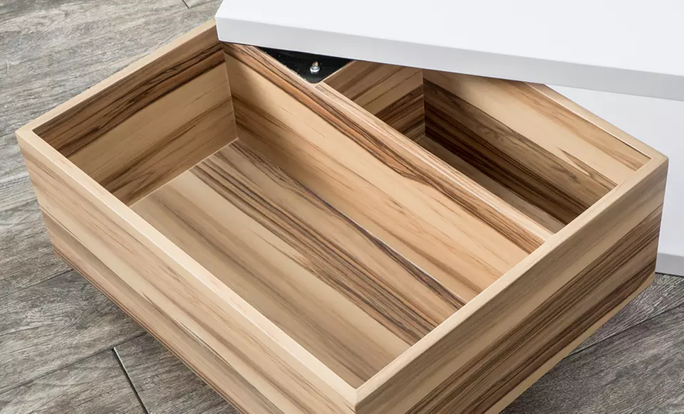 Cullen Mod Coffee Table with Rotating Drawer - Image 3