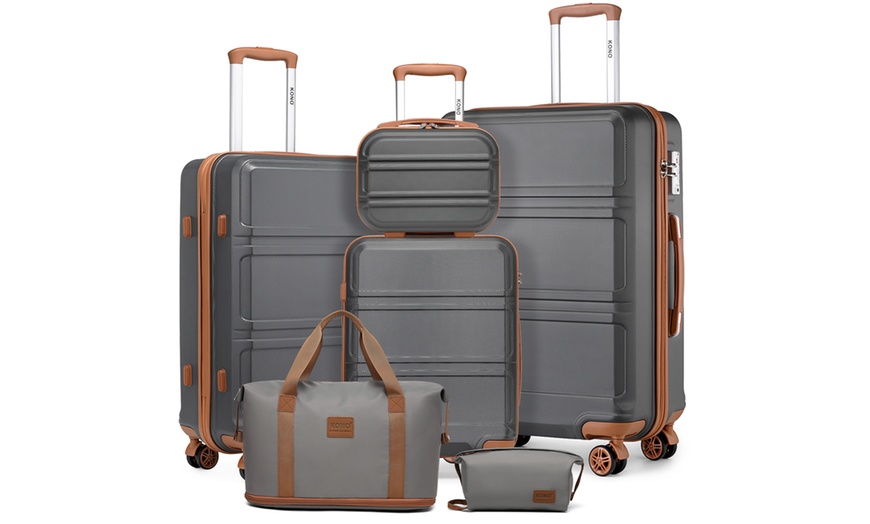 Image 3: Ensemble de valises rigides ABS 4 pièces + vanity – légères
