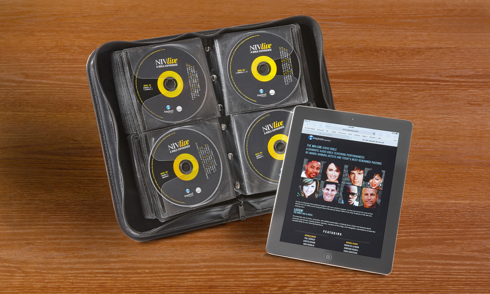Celebrity-Voiced Audiobook of The Bible on 79 CDs with Digital Download and Mobile App - Primary Image