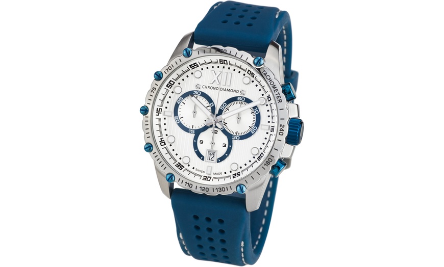 Image 3: Chrono Diamond Men's Watch