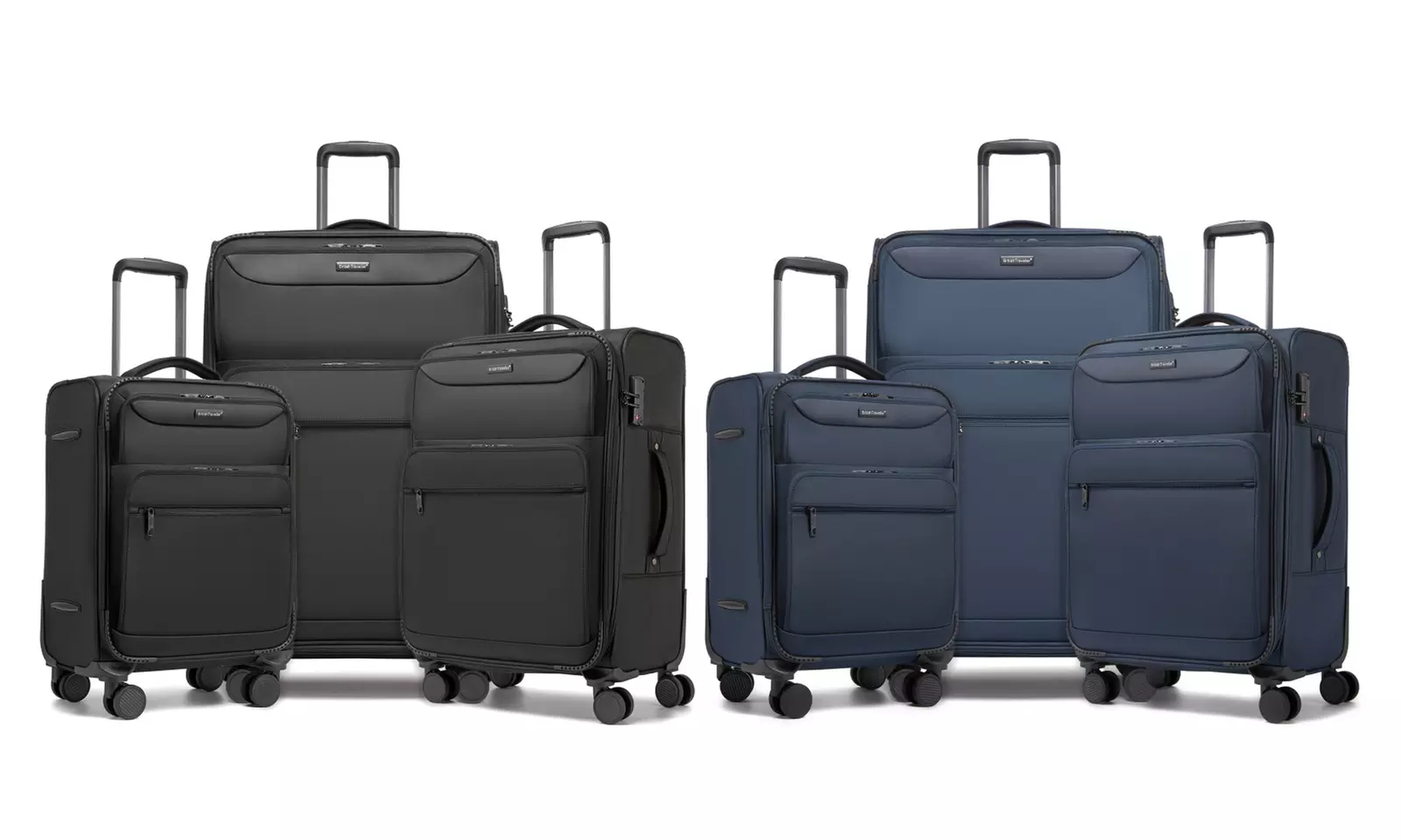 British Traveller Expander Suitcase with TSA Lock