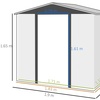 Image 6: Outsunny Garden Metal Shed