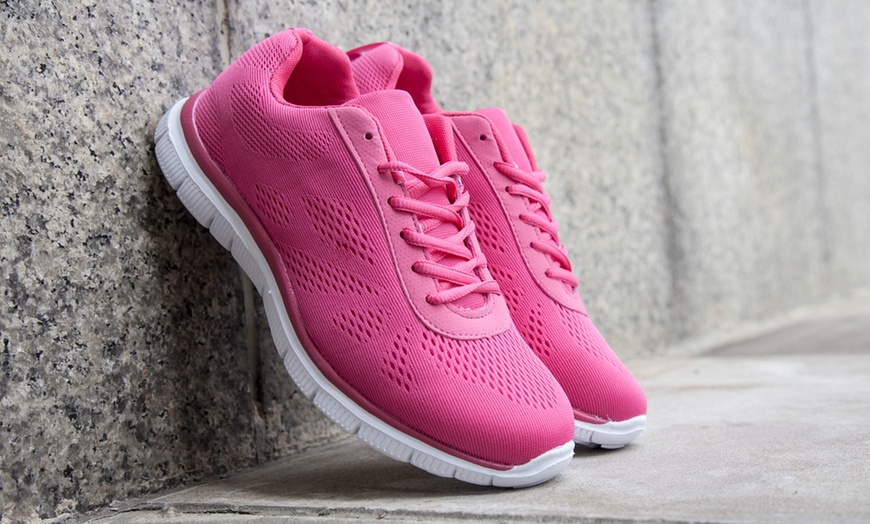 Image 15: Ladies' Lightweight Mesh Trainers