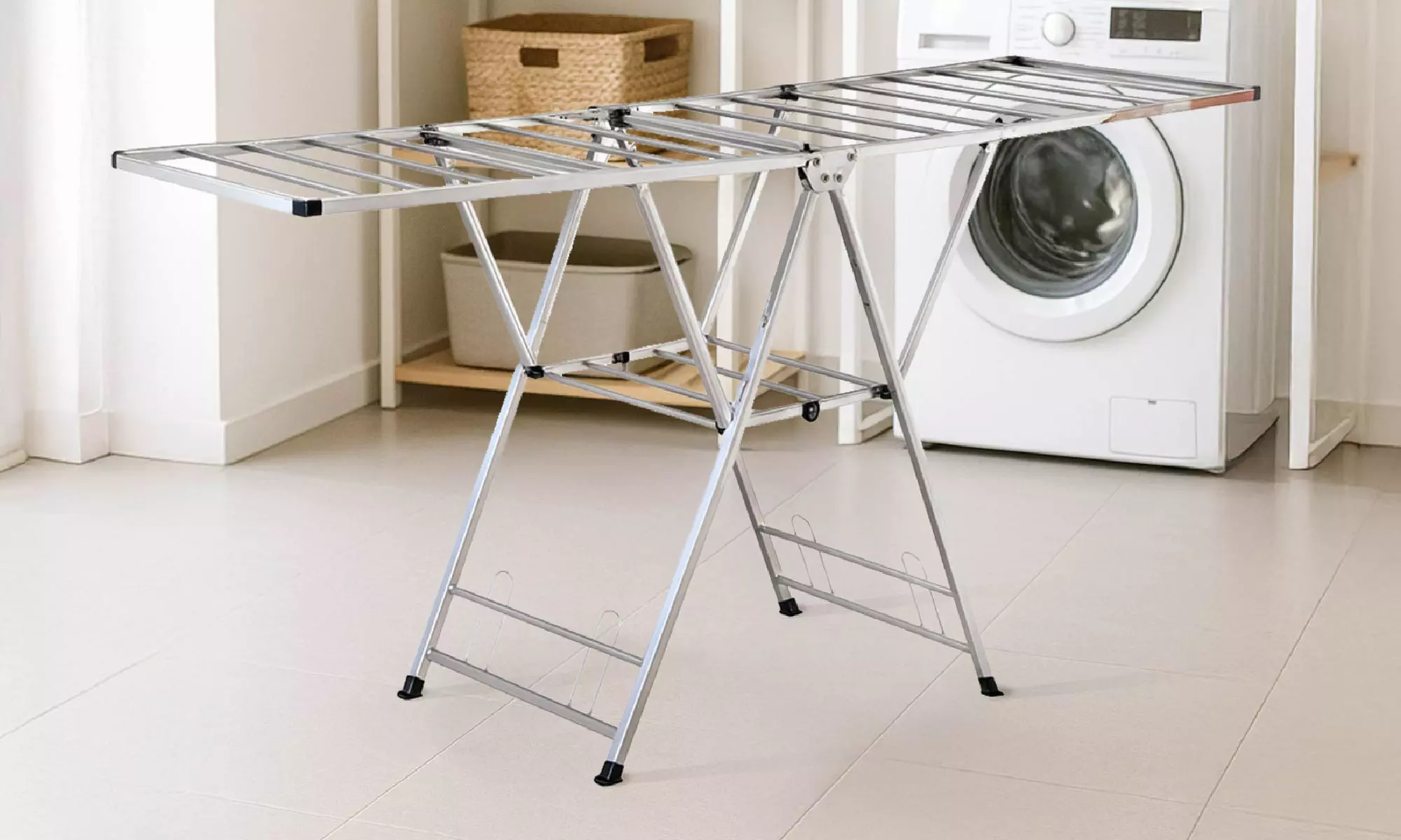 Étendoir à linge en acier inoxydable