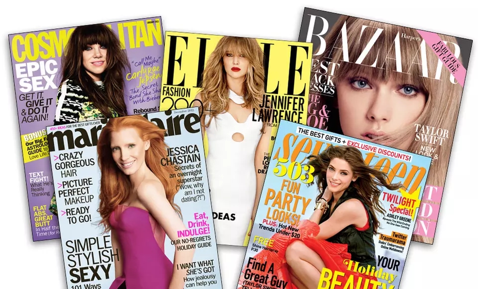 One-Year Subscription to “Cosmopolitan”, “ELLE”, “Harper's BAZAAR”, “Marie Claire”, or “Seventeen” (Up to 67% Off). Free Shipping. - Primary Image