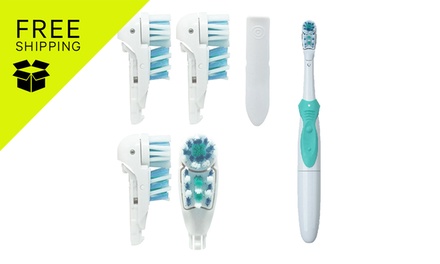 4Pcs- Dual Toothbrush Heads for Oral-B 3733 4732 4734; Free Shipping